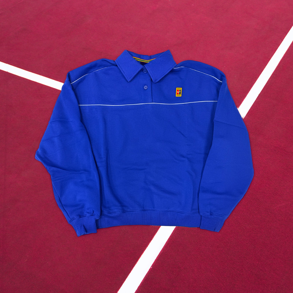 Nike Court Collection Fleece Polo Sweatshirt | Women's | Old Royal