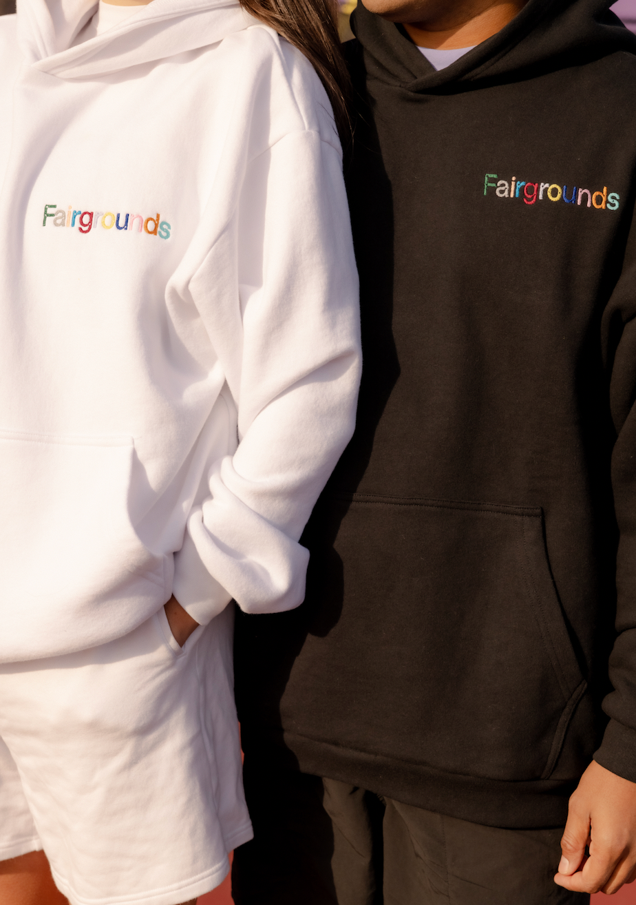 Classic Embroidered Hoodie - White