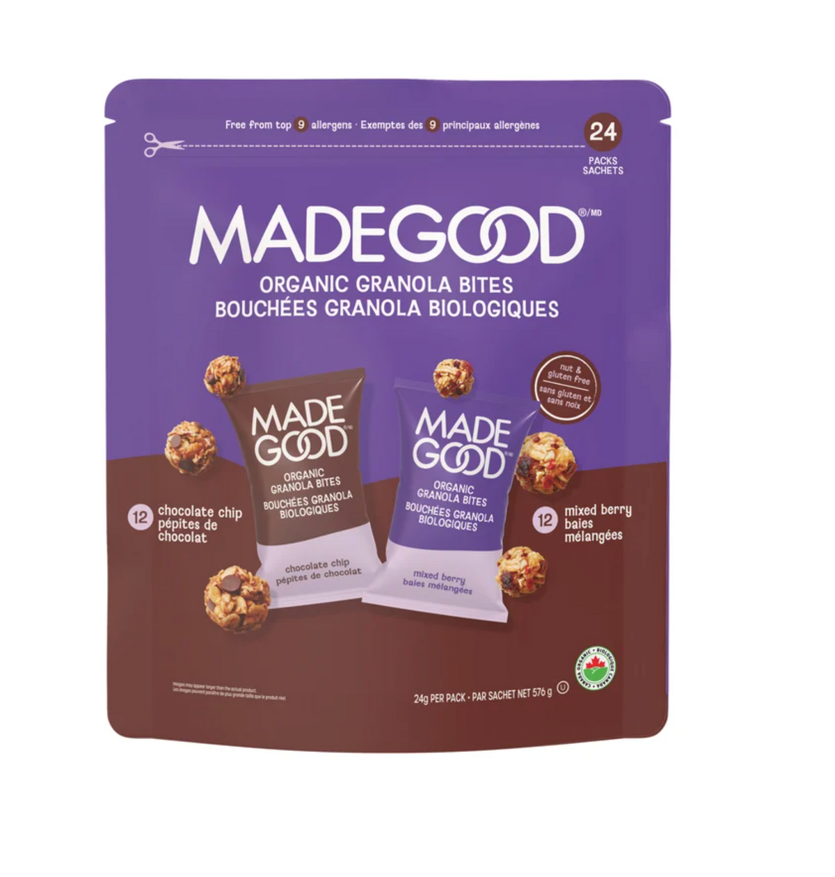 MadeGood Granola Bites
