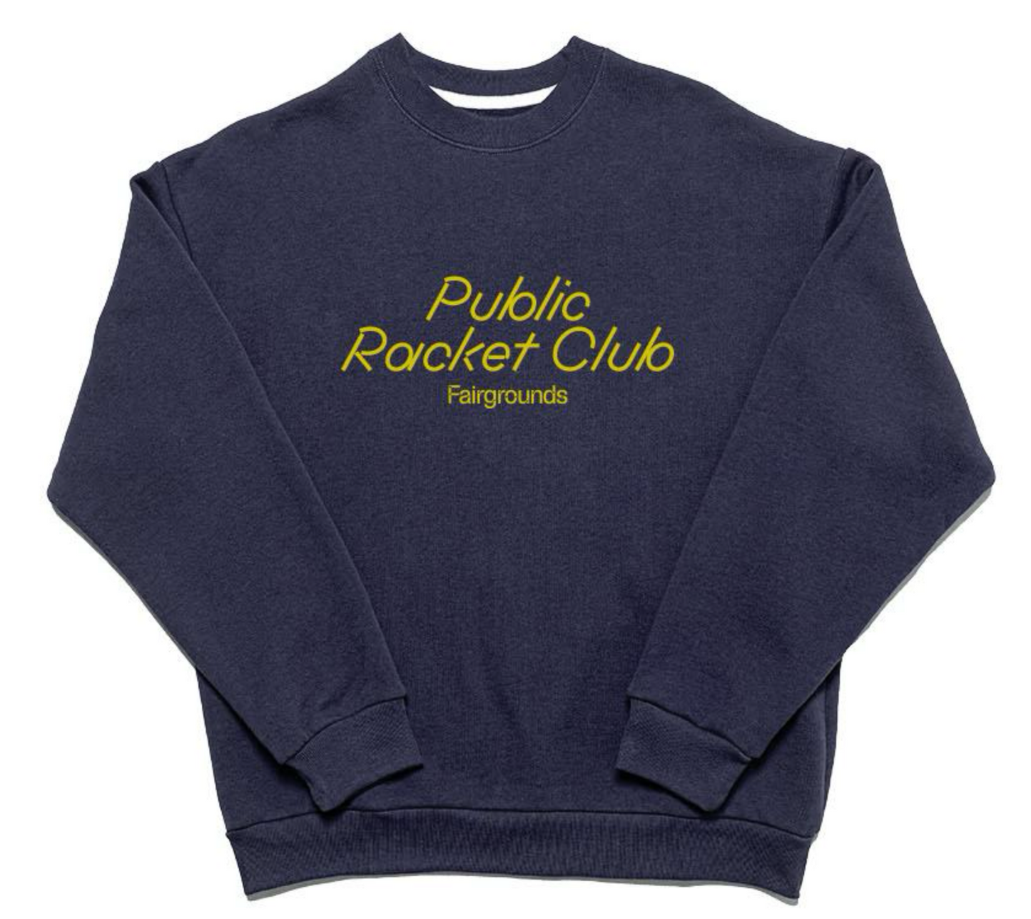Navy/Yellow Public Racket Club Crewneck