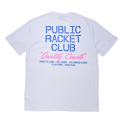 Quality Courts Tee - White