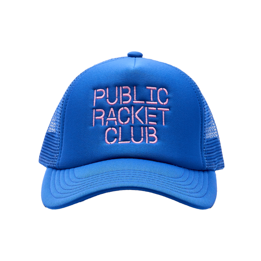 Public Racket Club Trucker Hat - Blue/Pink