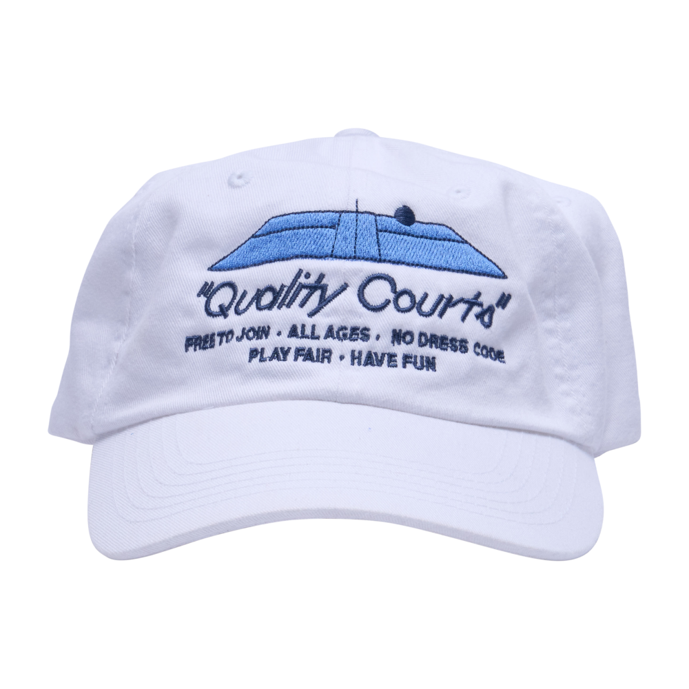 Quality Courts Dad Hat - White