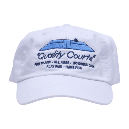 Quality Courts Dad Hat - White