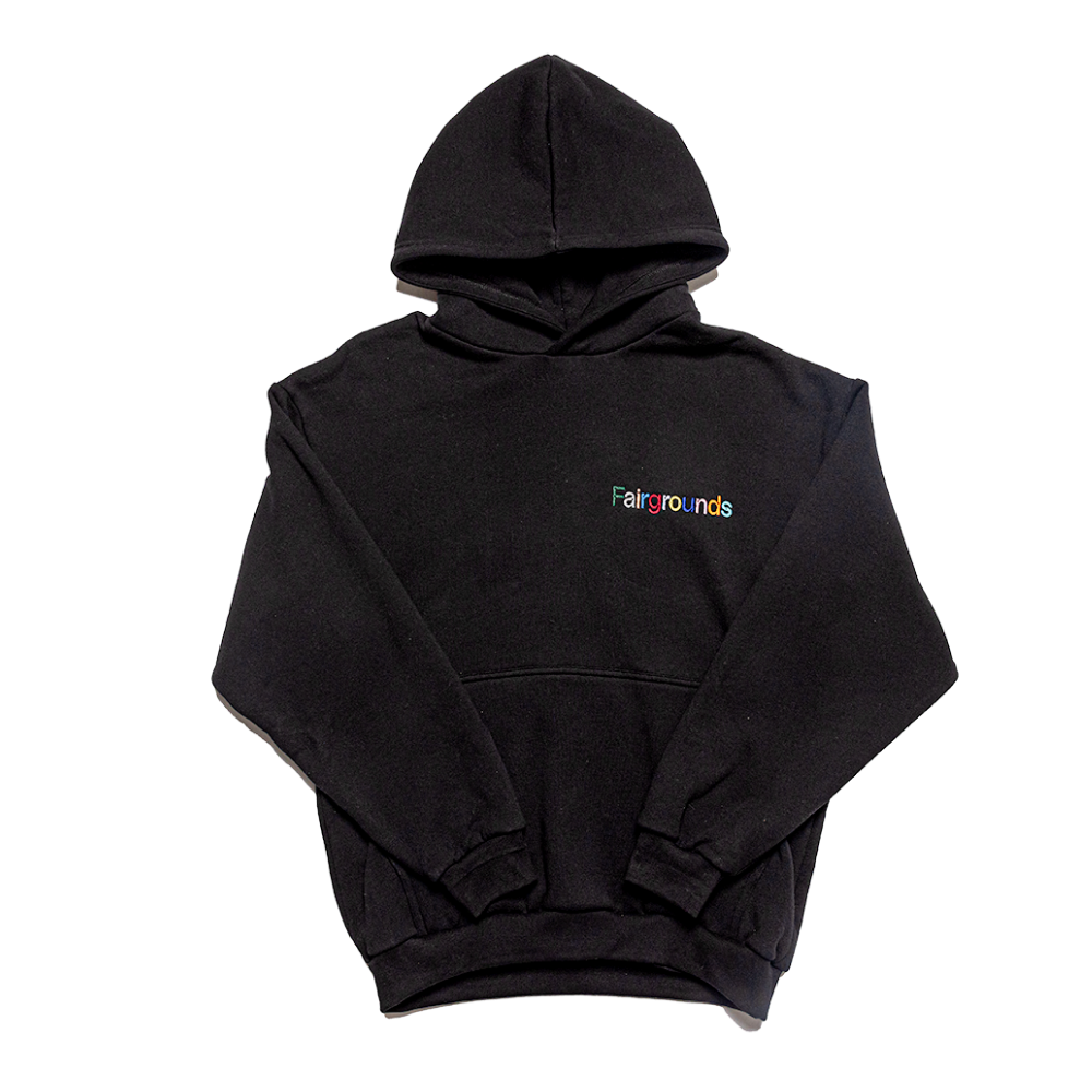 Classic Embroidered Hoodie - Black