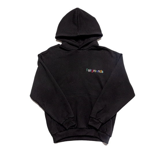 Classic Embroidered Hoodie - Black