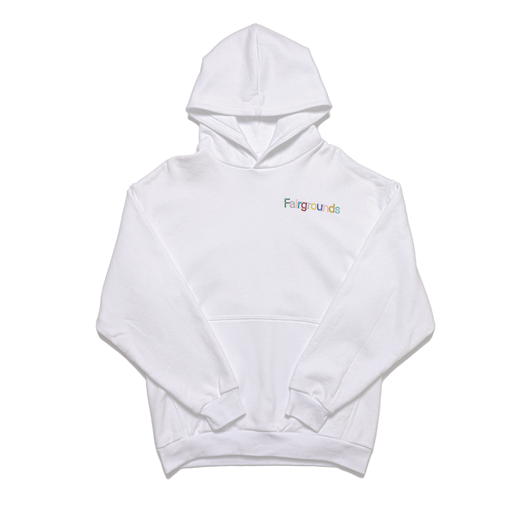 Classic Embroidered Hoodie - White