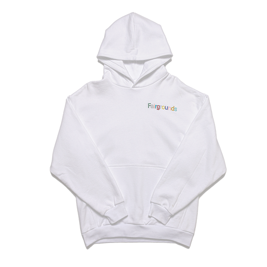 Classic Embroidered Hoodie - White