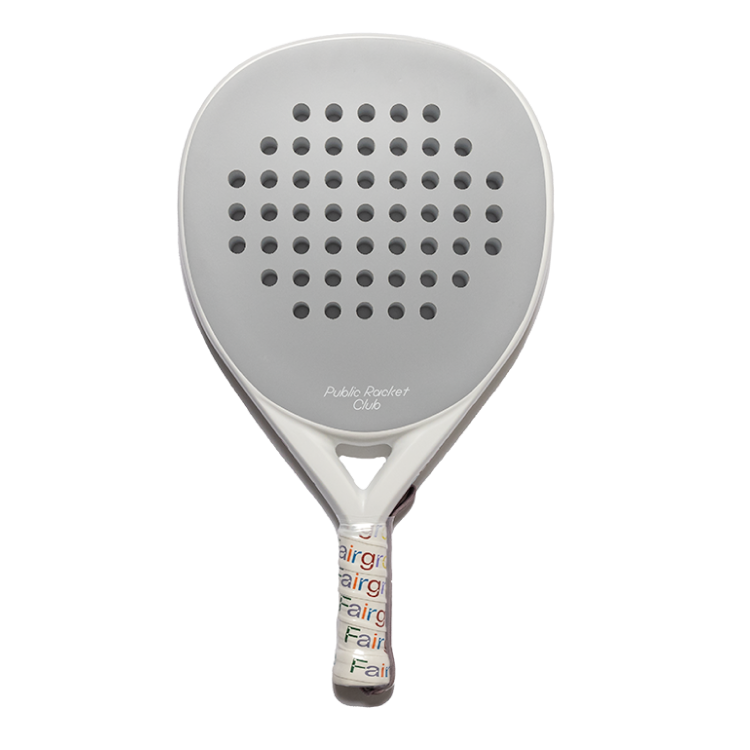 White Paddle Racket Ultimate Padel Racket - White/Grey – Fairgrounds