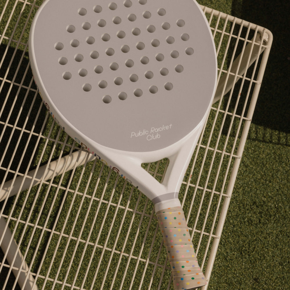 White Paddle Racket Ultimate Padel Racket - White/Grey – Fairgrounds