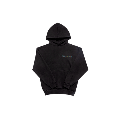 Classic Embroidered Hoodie - Black