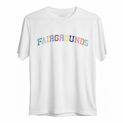 New Athletic T-Shirt White/Rainbow