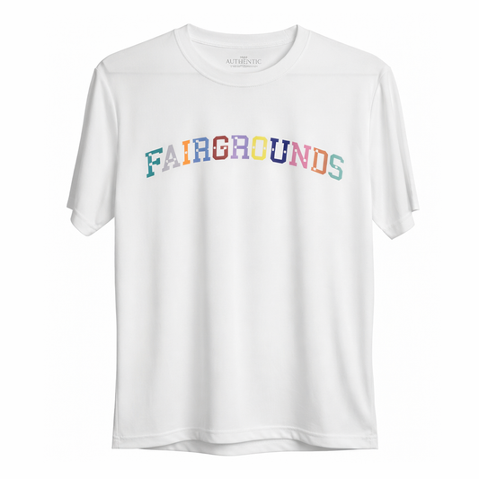 New Athletic T-Shirt White/Rainbow