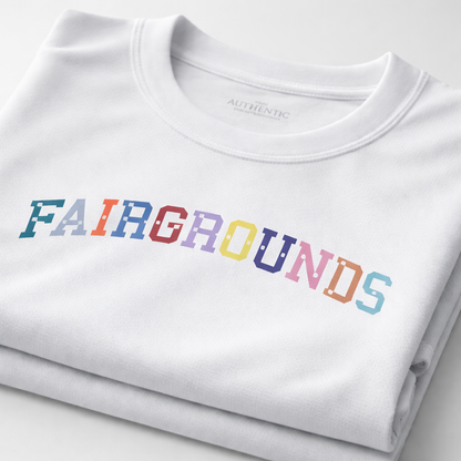 New Athletic T-Shirt White/Rainbow
