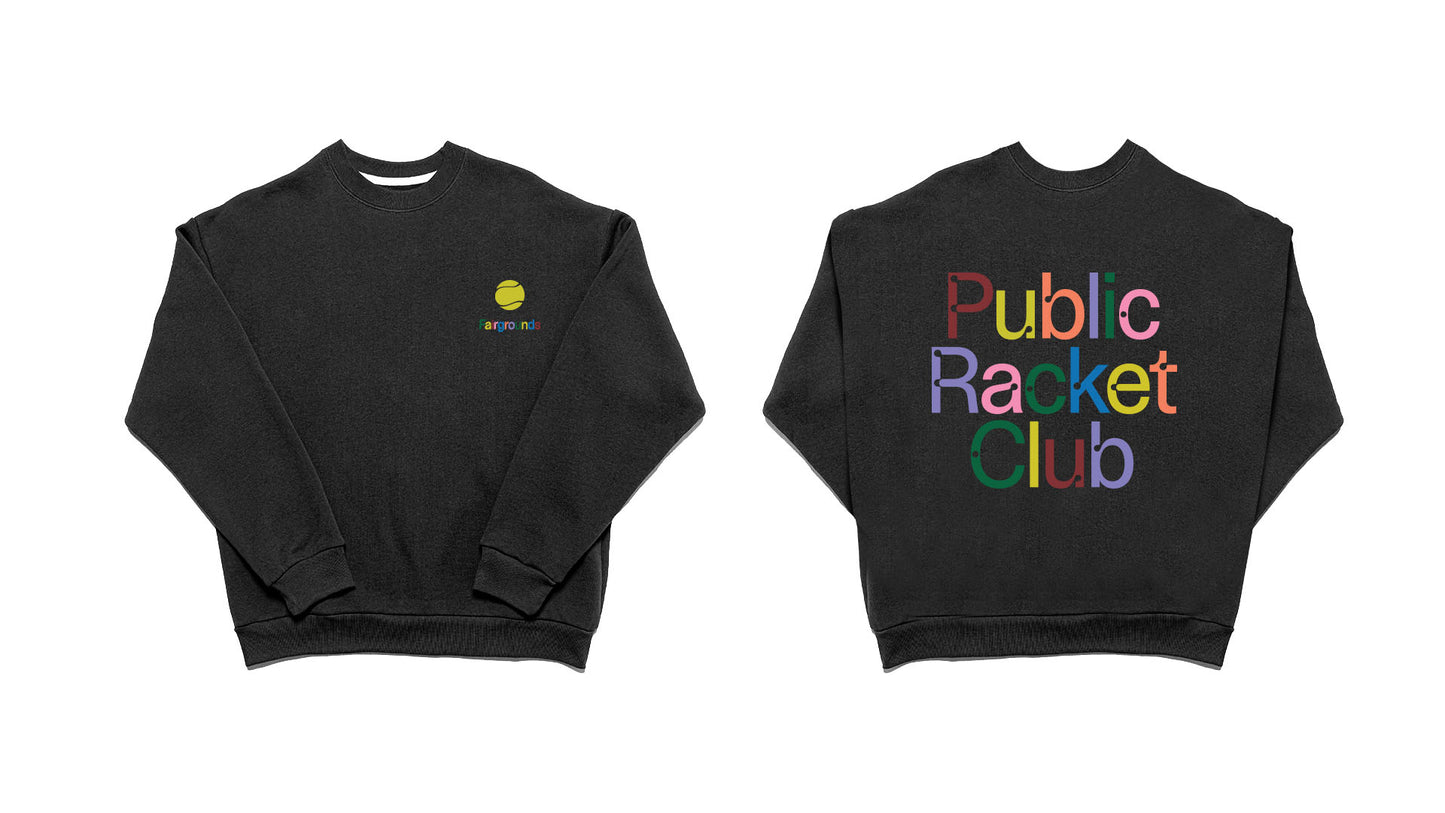 Padel - Fairgrounds Rainbow Public Racket Club Crewneck