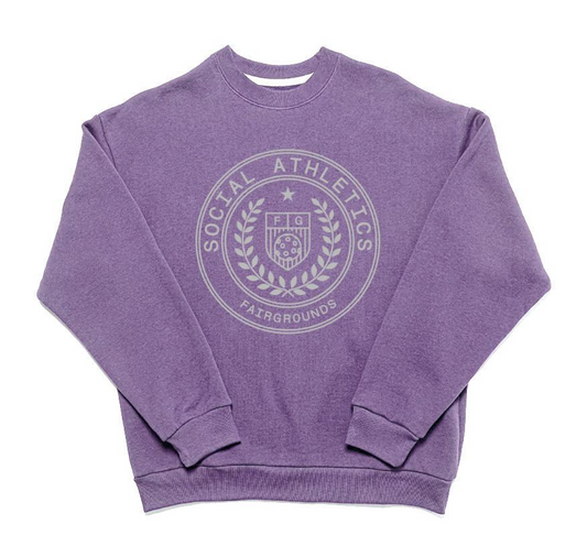 Purple Sands Fairgrounds Crest Crewneck