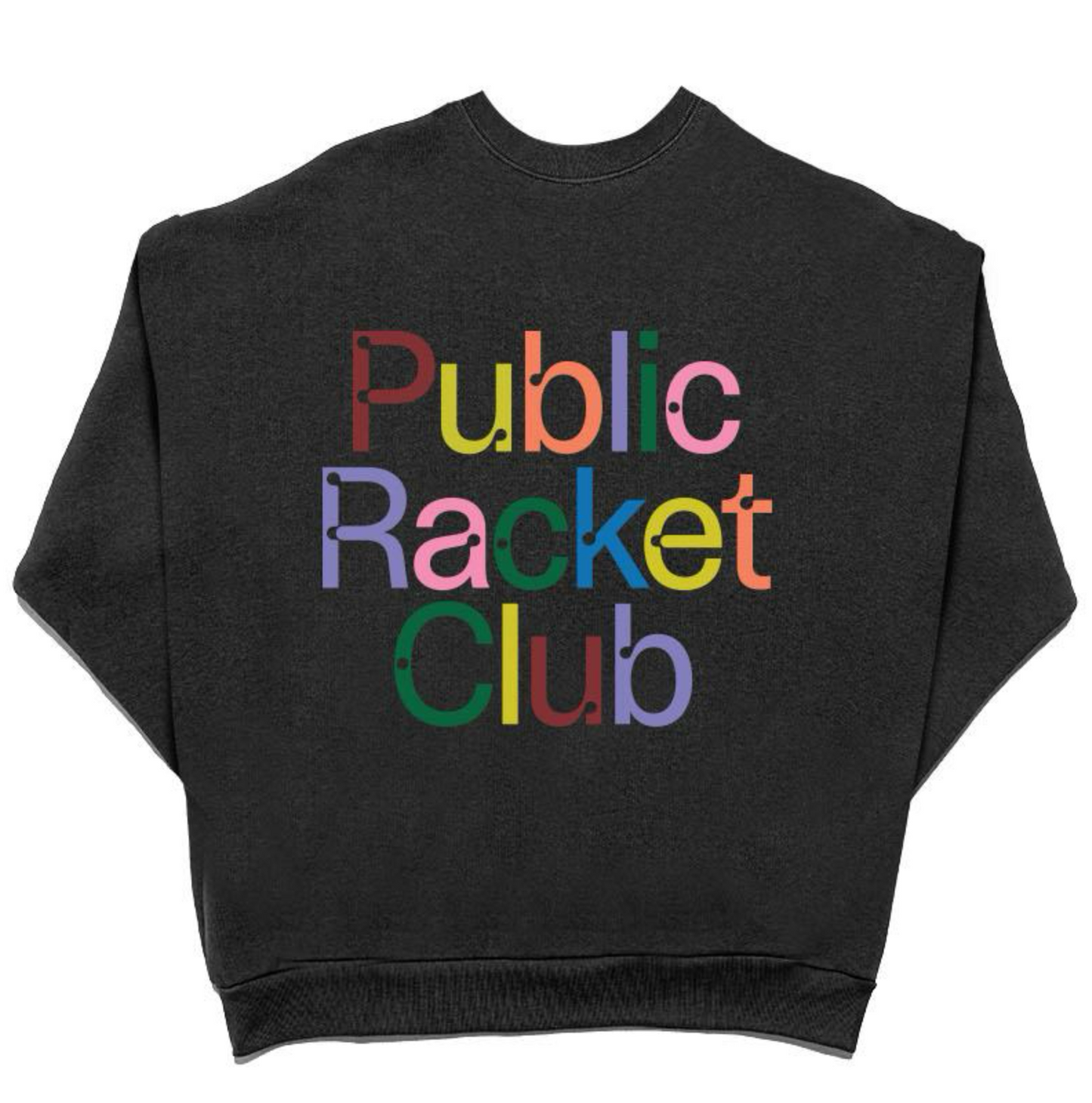 Pickleball Public Racket Club Rainbow FG Crewneck