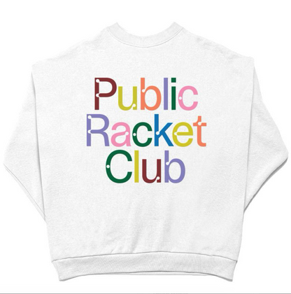 Pickleball Public Racket Club Rainbow FG Crewneck
