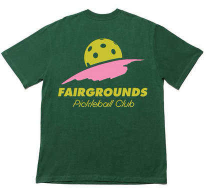 Green Retro Pickleball Tee