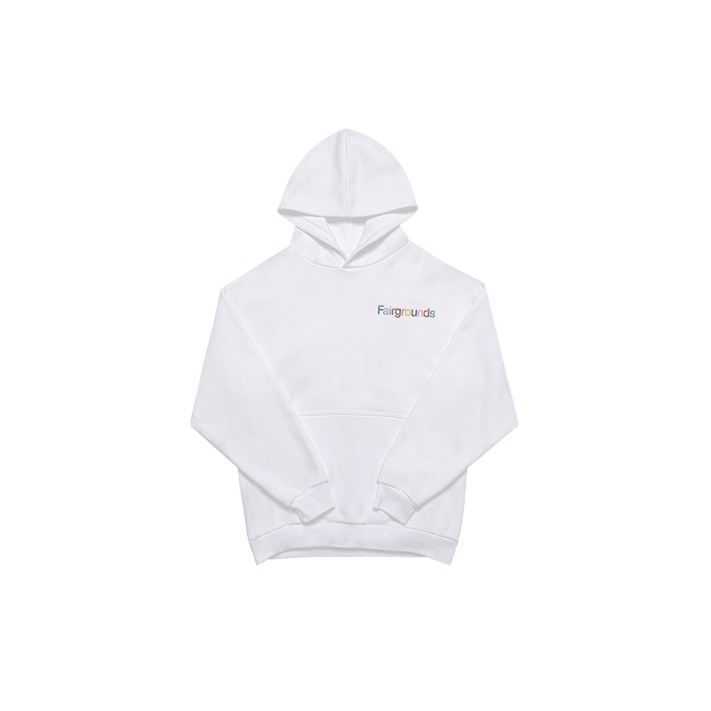 White embroidered hoodie Clearance