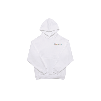 Classic Embroidered Hoodie - White